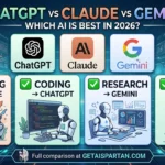 ChatGPT vs Claude vs Gemini comparison - which AI chatbot is best in 2026
